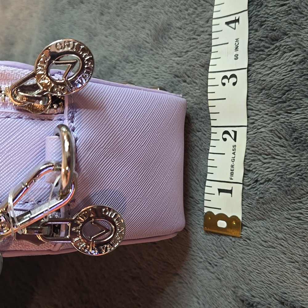 Valentino Orlandi Lavender Silver Studded Crossbody Bag - Picture 8 of 8